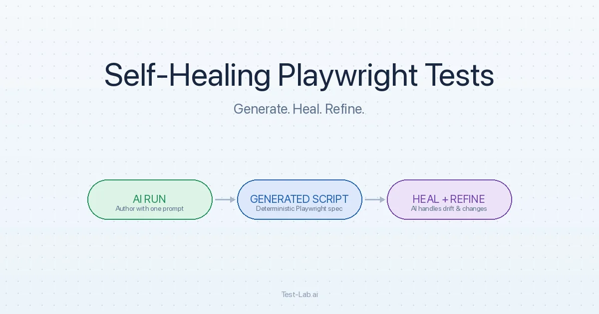 Generate Self-Healing Playwright Tests From a Single AI Run